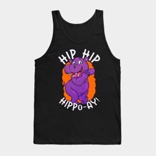 Purple Hippopotamus Tank Top